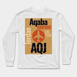 Aqaba AQJ airport Long Sleeve T-Shirt